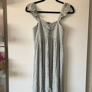 Blue B Collection|Floral Maxi Dress|light Green|Large|EUC